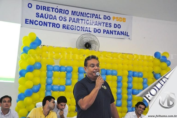 Ruiter em ato do PSDB em Corumbá
