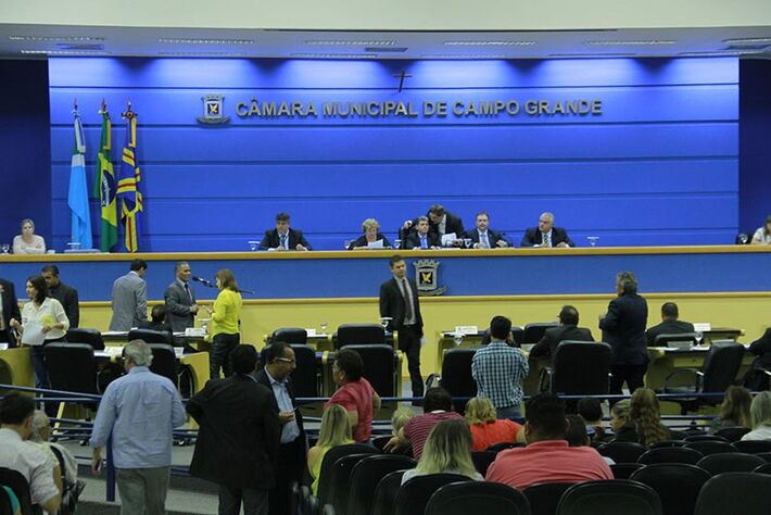 Câmara Municipal durante sessão