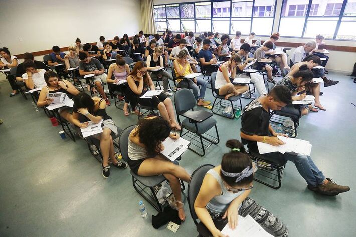 Estudantes voltarão a fazer a prova no próximo domingo 12. (Ricardo Matsukawa/VEJA.com)