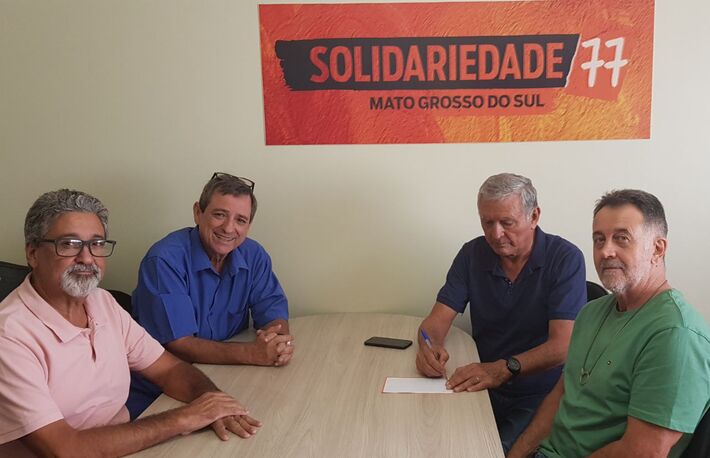 Ex superintendente da CONAB se filia, Antonio Dotta,  com Bosco, Adauto e Idelmar, dirigentes SD.