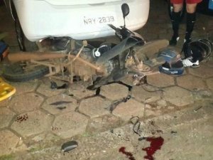 Moto foi arrastada por carro junto com corpo da vítima; acidente ocorreu há 3 anos