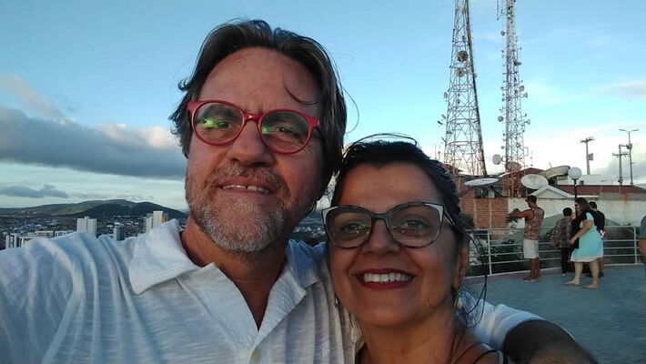 Ângelo Arruda e a esposa Aninha