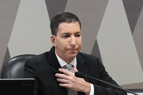 Greenwald esteve hoje em comissão do Senado Marcos Oliveira/Agência Senado - 11.07.2019