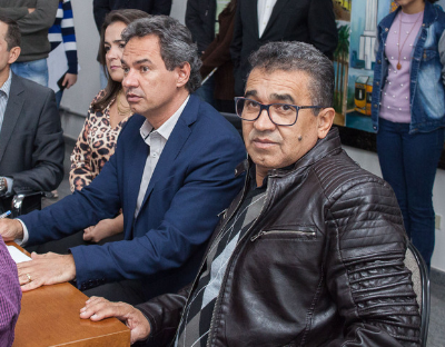 O vereador Aírton Araújo ao lado do prefeito de Campo Grande Marquinhos Trad