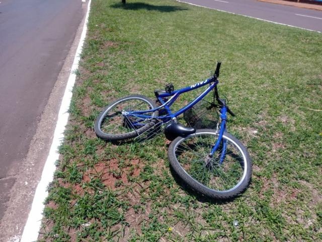 Bicicleta ficou destruída.