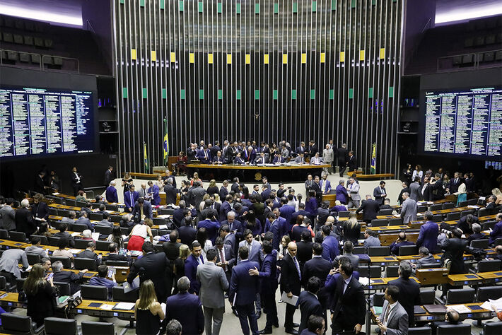 Sessão do Congresso Nacional em Brasília