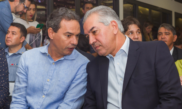 Marquinhos Trad e o governador Reinaldo Azambuja