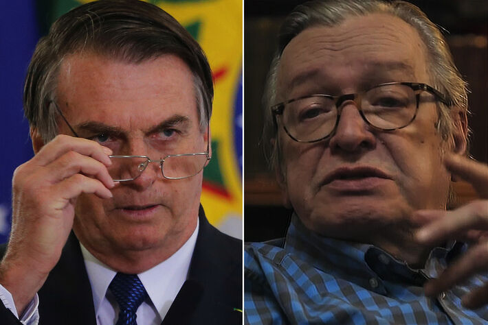 Jair Bolsonaro e Olavo de Carvalho