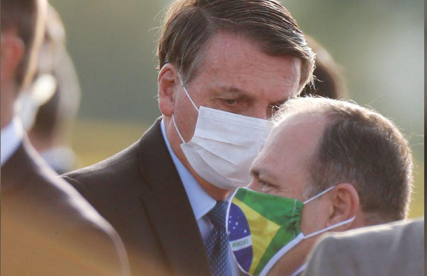 Presidente Jair Bolsonaro e ministro interino da Saúde, Eduardo Pazuello 09/06/2020