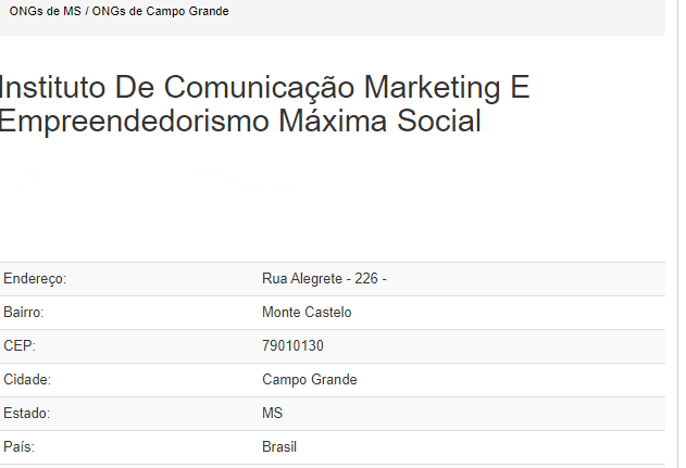 Fonte: OngsBrasil