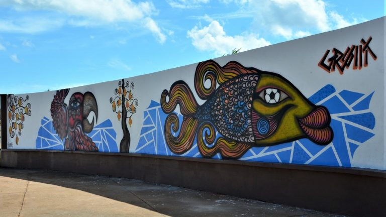 Novo muro entregue à comunidade do Vila Nasser em Campo Grande