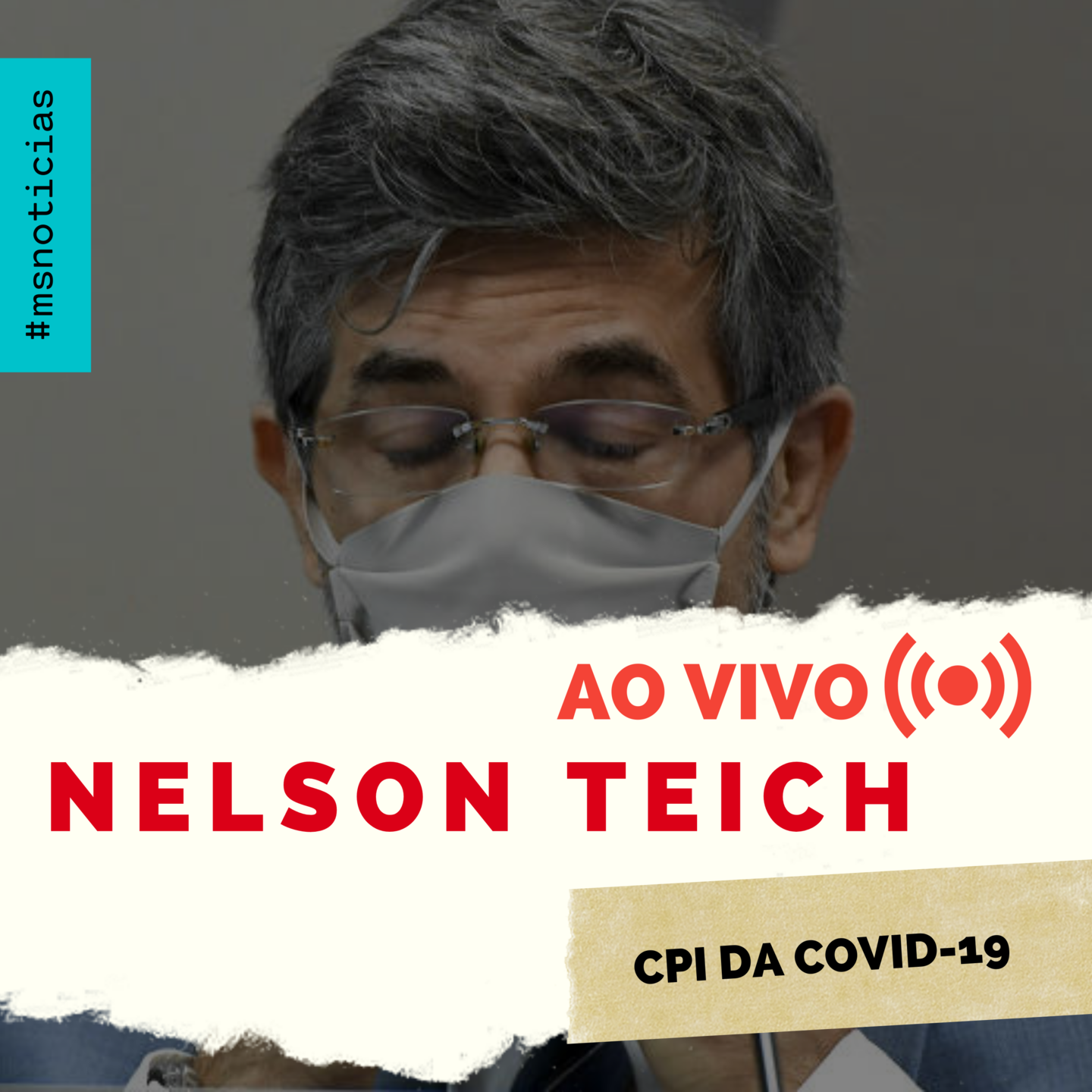 AO VIVO exministro Nelson Teich presta depoimento à CPI da Covid19