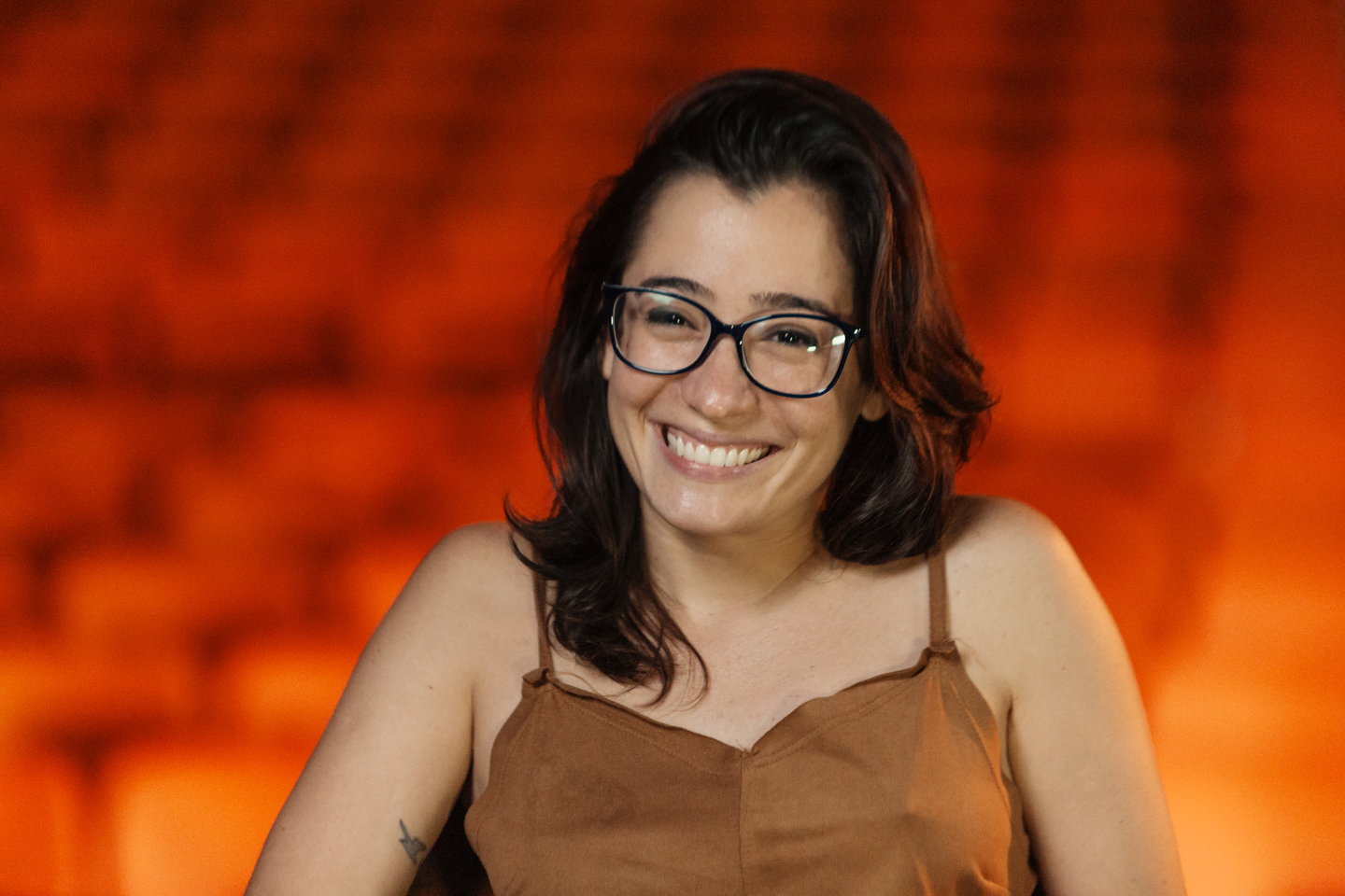 A atriz e diretora Ligia Prieto, que foi uma das entrevistadas em Evo&eacute;. Foto: Vaca Azul