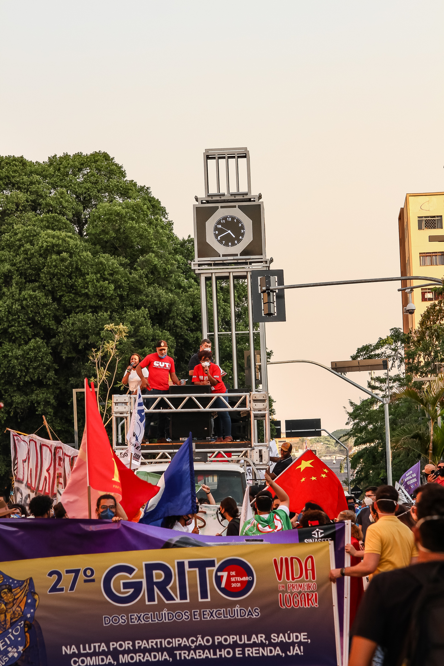 Grito dos Excluídos acolheu manifestaçaão contra Bolsonaro. Foto: Tero Queiroz