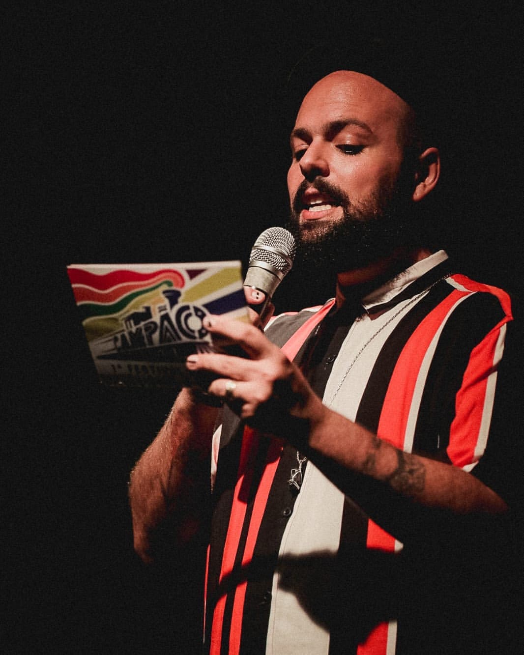 Andr&eacute; no Palco do Camp&atilde;o Cultural. Foto: Andr&eacute; Patroni