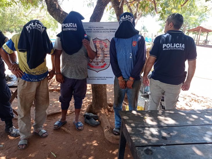 Tr&ecirc;s suspeitos do roubo qualificado de uma casa em Santa Rosa foram presos nesta sexta-feira. Foto: Reprodu&ccedil;&atilde;o 