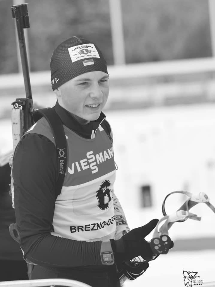 O biatleta Yevhen Malyshev, de 19 anos, morreu em uma batalha perto de Kharkiv.