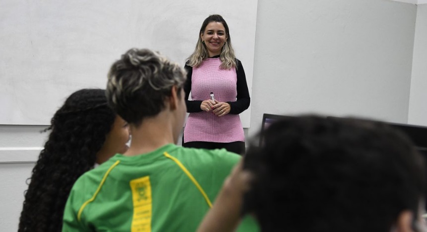 Professora Graciele Mendon&ccedil;a (Foto: Bruno Rezende)