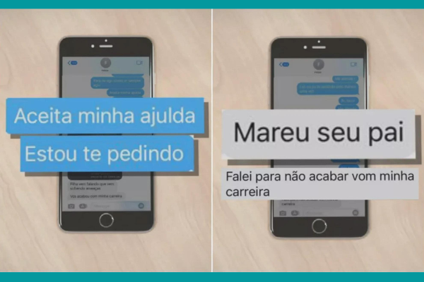 Felipe Gabriel, suspeito de matar o sogro a tiros, envia mensagem para namorada minutos depois do crime em Goiânia, Goiás  Direitos autorais: Reprodução/TV Anhanguera