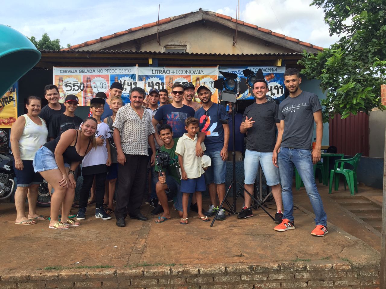 Parte da equipe do curta-metragem 'O Formoso'. Foto: Reprodução 