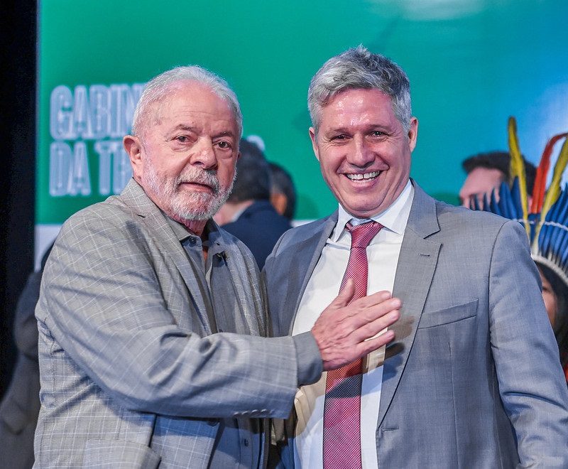 29.12.2022 - Lula e Paulo Teixeira, futuro Ministro do Desenvolvimento Agrário. Foto: Ricardo Stuckert   
