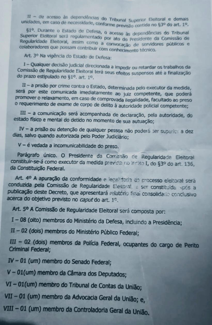 A PF vai apurar em que circunstâncias a minuta foi elaborada.