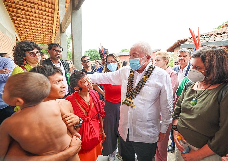 Lula se encontrou com indígenas em Roraima - Ricardo Stuckert