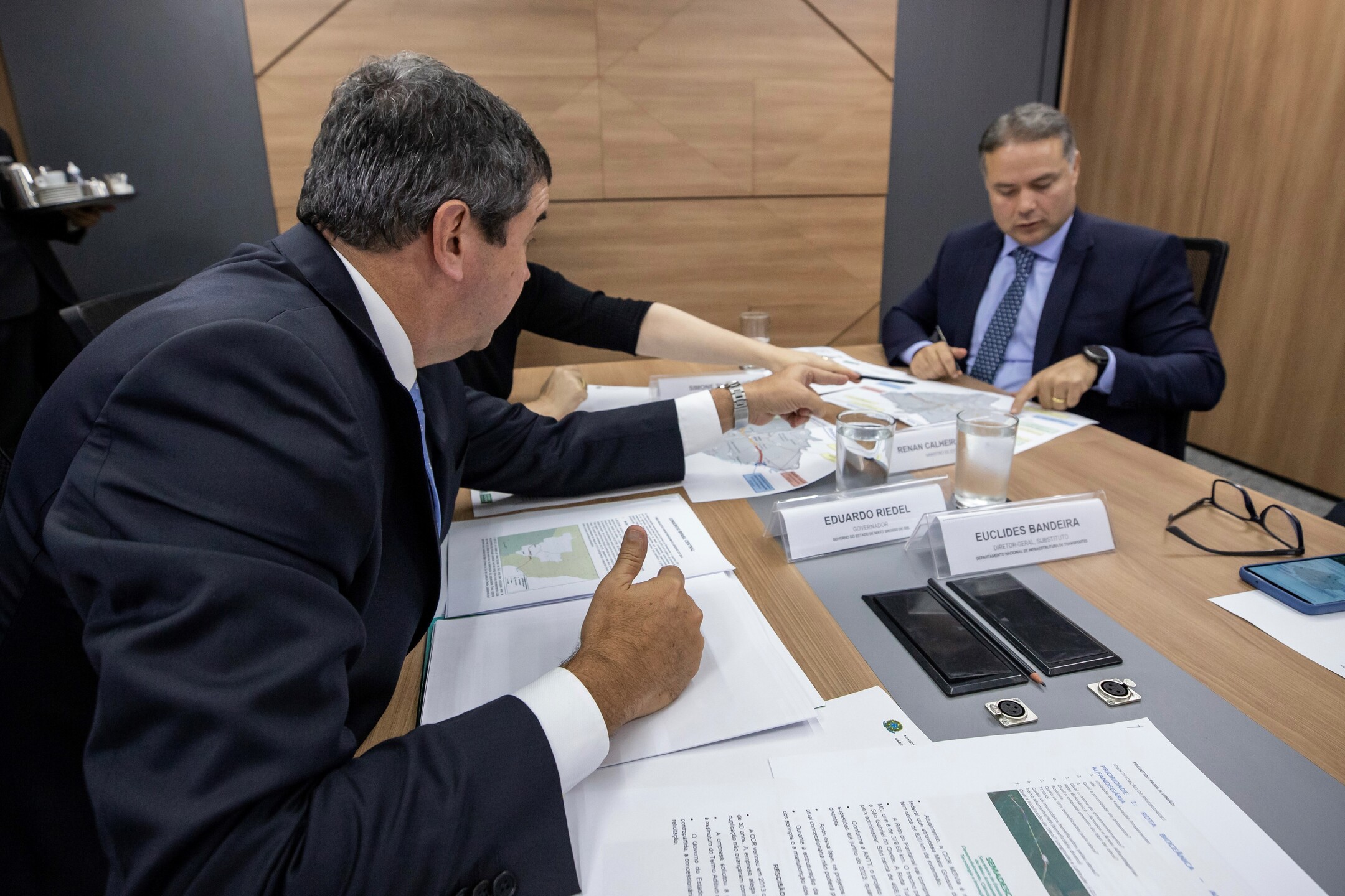 Governador Eduardo Riedel encontra o ministro dos transportes Renan Filho  Foto Marcio Ferreira  Ministerio dos Transportes