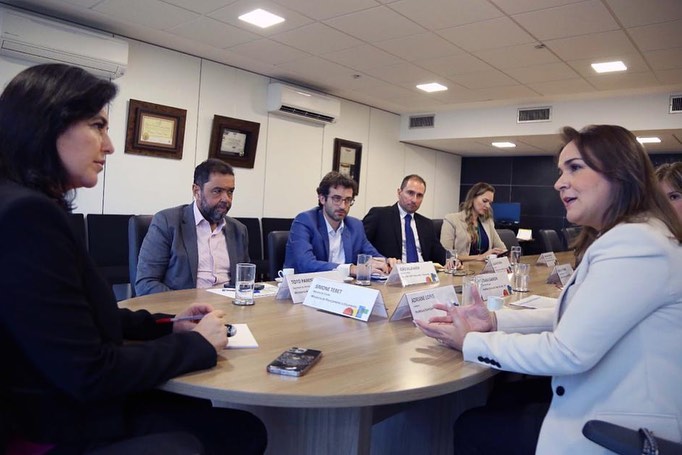 Lopes em Reuni&atilde;o com a Ministra Simone Tebet. Foto: Reprodu&ccedil;&atilde;o 
