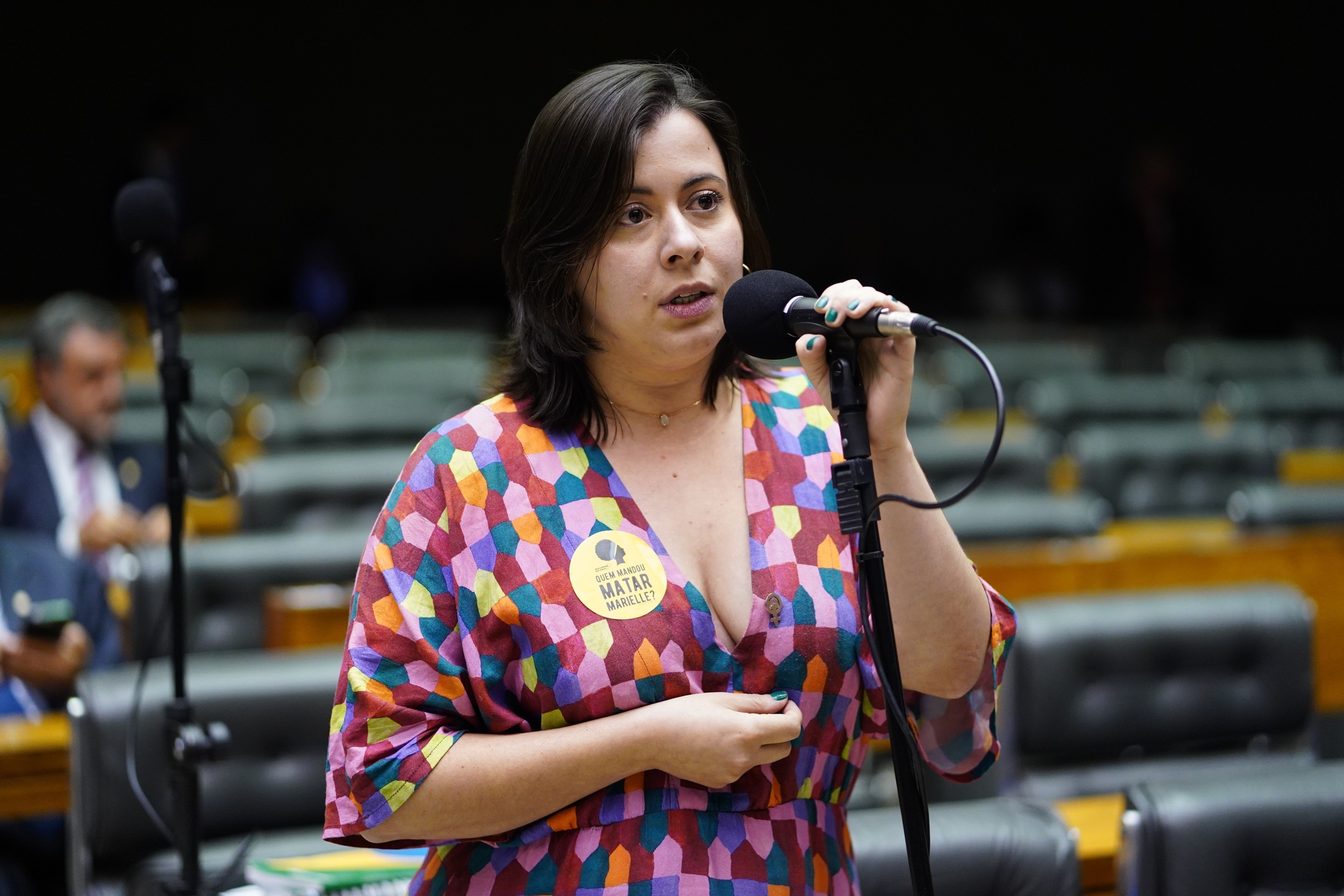 Sessão Deliberativa. Dep. Sâmia Bomfim (PSOL - SP). Foto: Pablo Valadares/Câmara dos Deputados