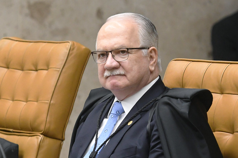 Ministro Edson Fachin durante a sessão plenária do STF.  Foto: Carlos Moura/SCO/STF