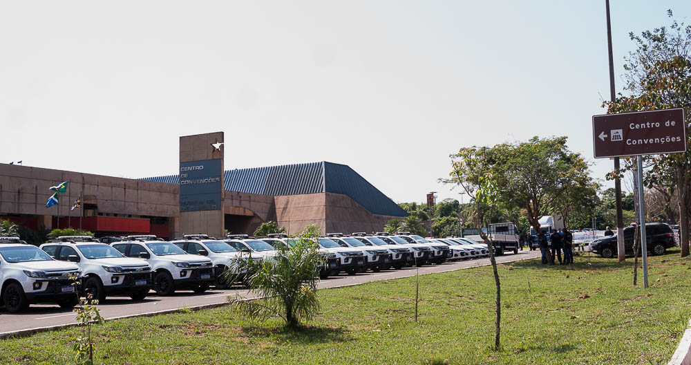 (28.ago.23) - Mato Grosso do Sul recebeu quase uma centena de viaturas do governo Lula destinado &agrave;s for&ccedil;as de seguran&ccedil;a. Foto: Tero Queiroz