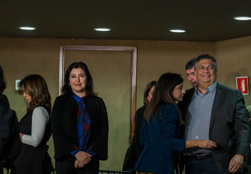 (28.ago.23) - A ministra do Planejamento e Or&ccedil;amento Simone Tebet, a deputada federal Camila Jara (PT) e o ministro da Justi&ccedil;a e Seguran&ccedil;a P&uacute;blica, Fl&aacute;vio Dino. Foto: Tero Queiroz