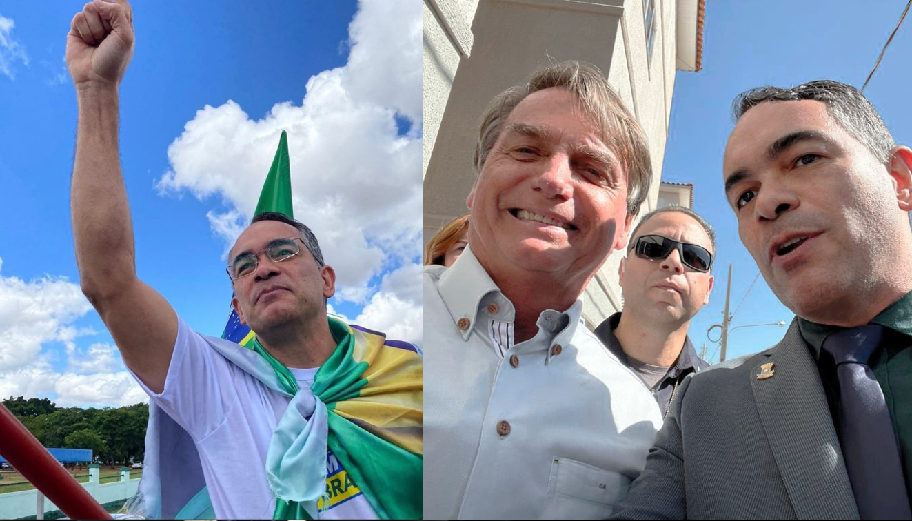 Quando vereador, Sandro Benites comportava-se como tiete de Jair Bolsonaro. Foto: Arquivo