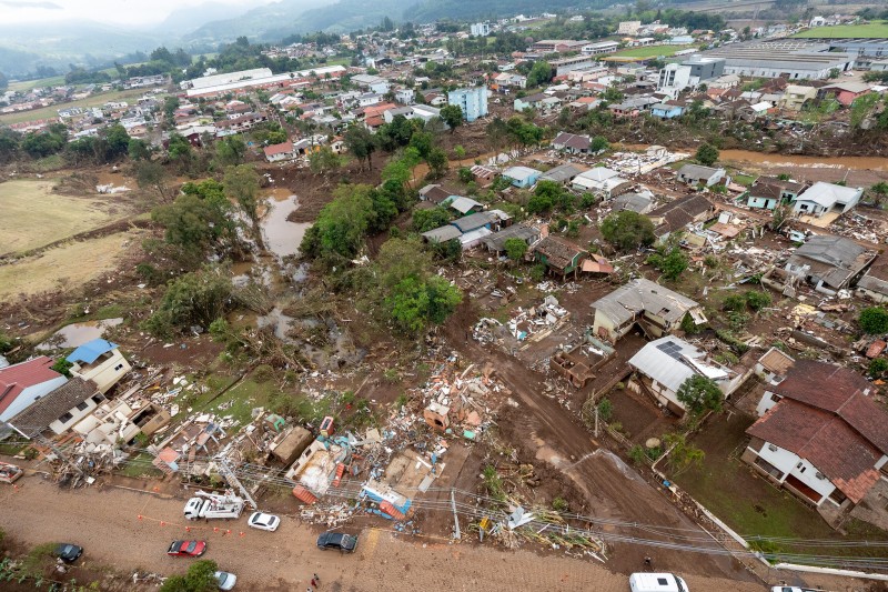 O Vale do Taquari foi a região do Estado mais atingida pelas enchentes - Foto: Maurício Tonetto/Secom