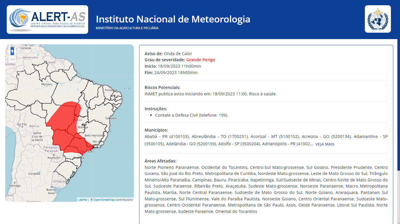 Sul-mato-grossenses precisam ficar atentos a altas temperaturas nos pr&oacute;ximos dias.  