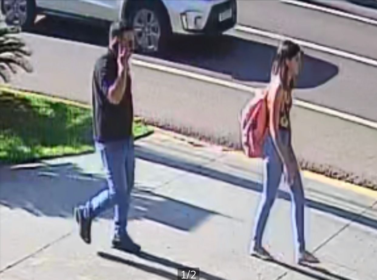 C&acirc;mera flagrou o criminoso perseguindo uma adolescente. Foto: Reprodu&ccedil;&atilde;o