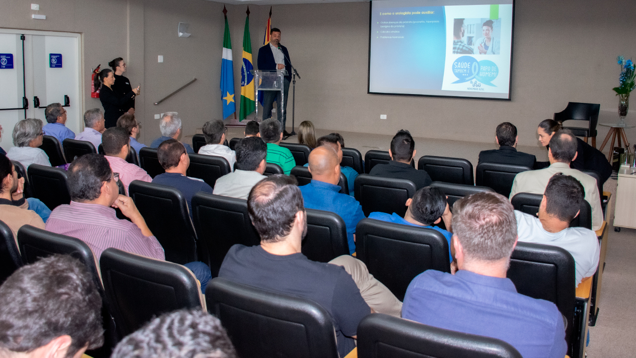 Evento para os servidores marcou o início da campanha Novembro Azul. Foto: TCE-MS