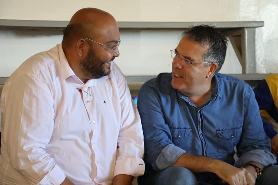 Agnaldo Miudinho e Eduardo Campos. Foto: Reprodução