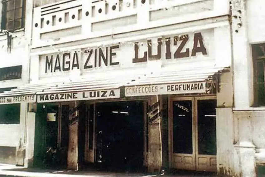Primeira loja do Magazine Luiza, em Franca. Foto: Reprodução