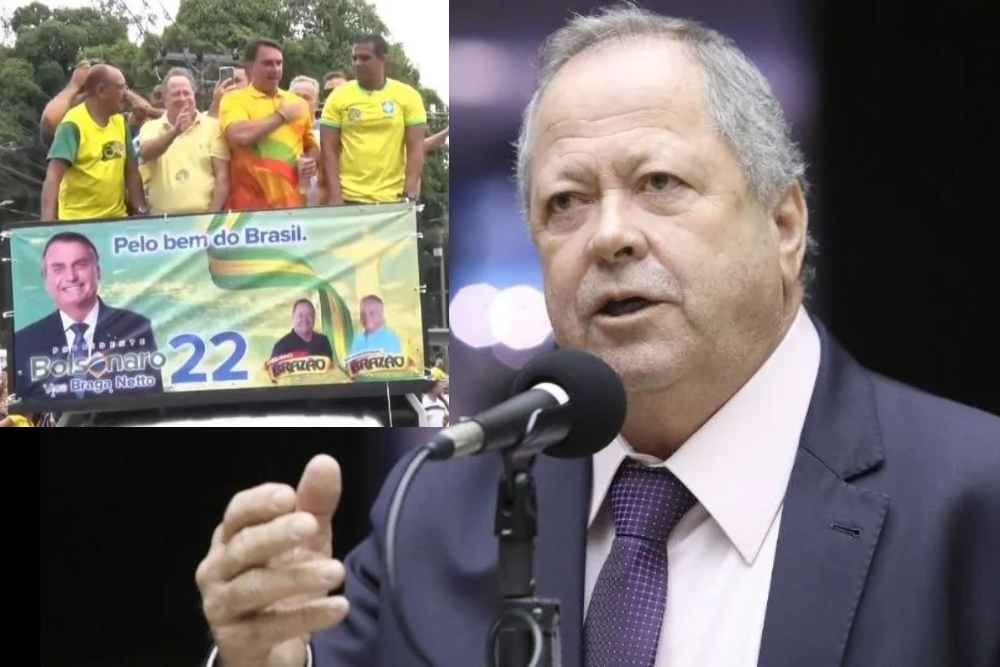Chiquinho Brazão na Câmara e em campanha para Bolsonaro em 2022, ao lado de Flávio. Créditos: Mario Agra Câmara dos Deputados / Rede X