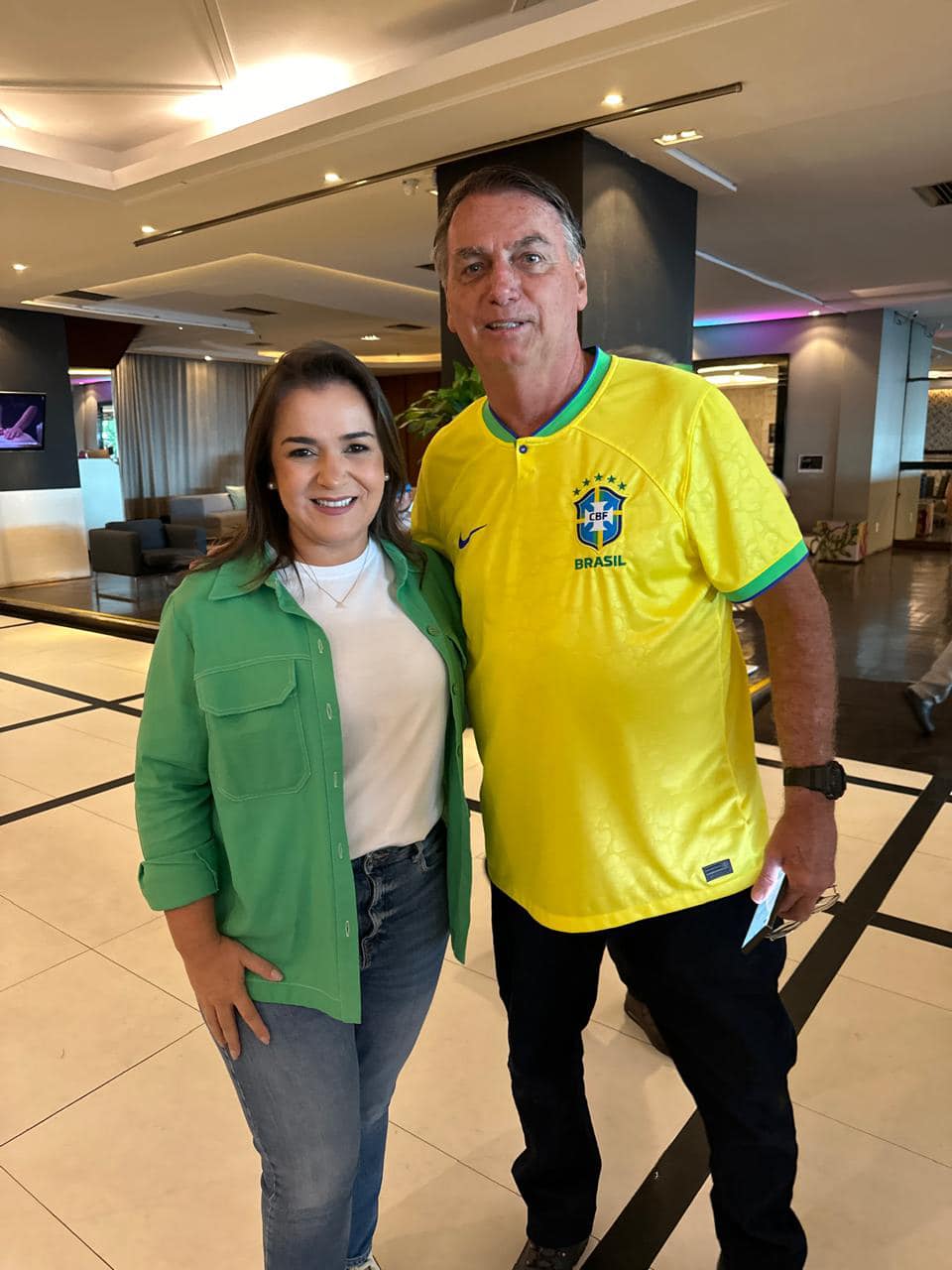 Bolsonaro apoia reeleição de Adriane Lopes para prefeita em Campo Grande (MS). Foto: Redes