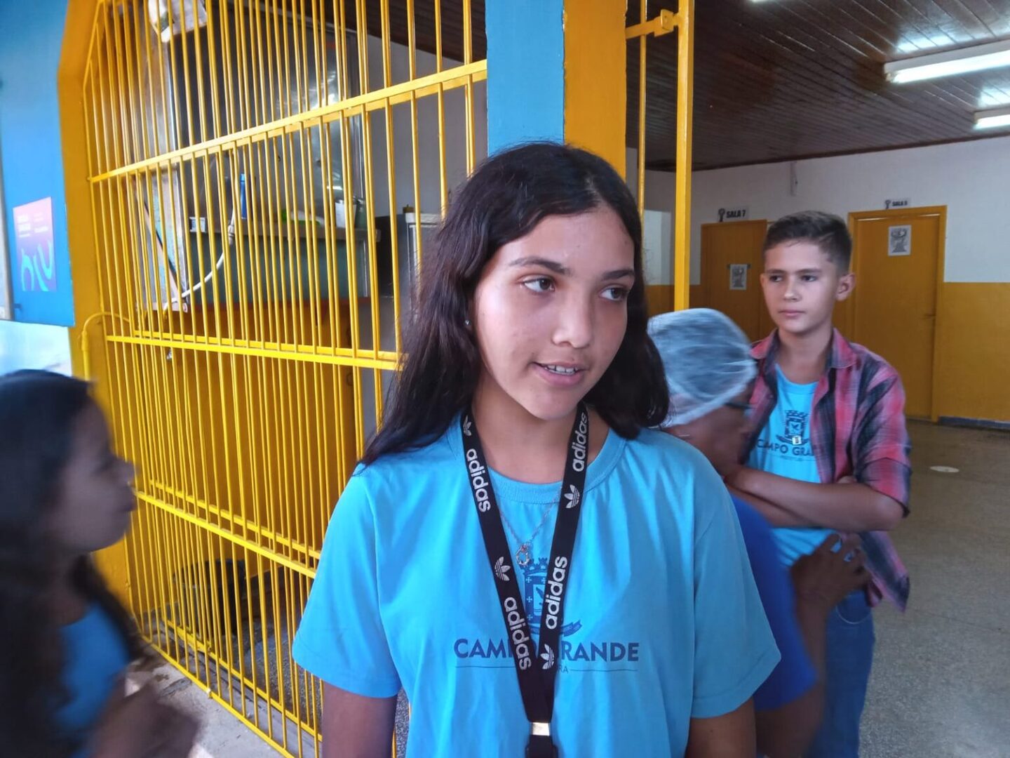 A aluna Ana Carolin Bragança, de 14 anos. Foto: Roberto Ajala 