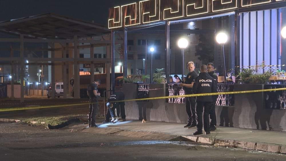 O segurança foi executado a tiros pelo cliente que não quis pagar a conta no Puxadinho Gastro Bar, no DF. Foto: Reprodução