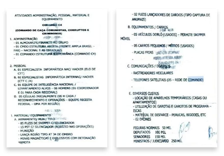 Grupo criminoso tinha 'tabela de pre&ccedil;os' para agir contra membros do Judici&aacute;rio.(Imagem: Reprodu&ccedil;&atilde;o) 