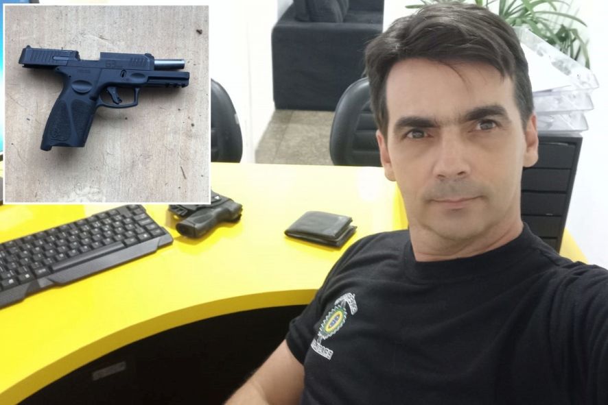 Hedilerson Fialho Martins Barbosa entregou a arma que a Pol&iacute;cia suspeita ser a do crime.