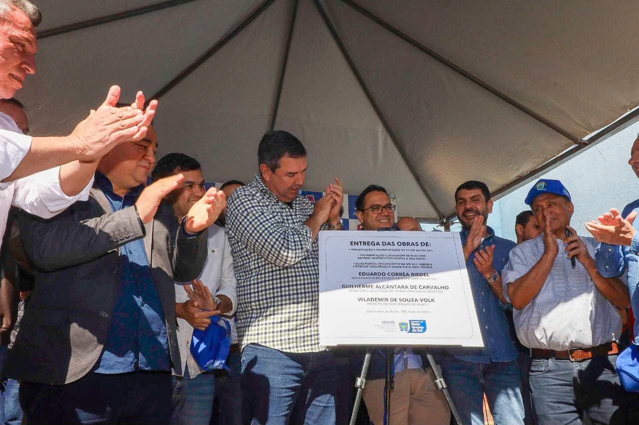 Riedel e Wlademir inauguram R$ 264 mi em obras no MS. Foto: lvaro Rezende