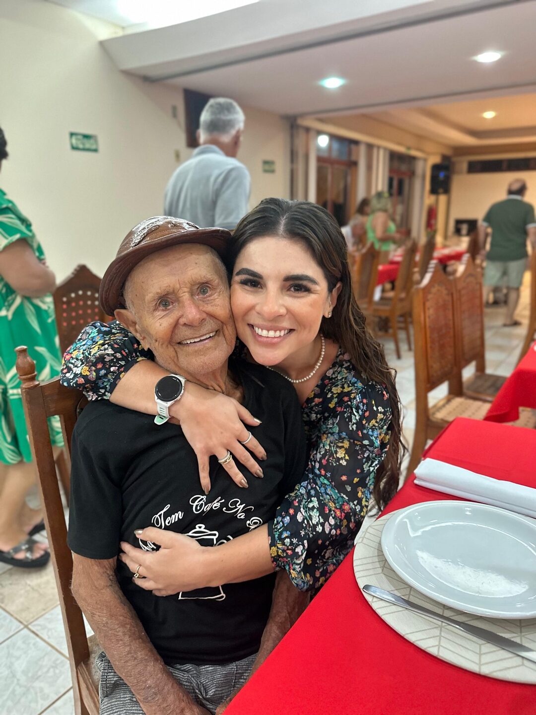 Ranulfo com a filha, Renata. Foto: Arquivo Pessoal