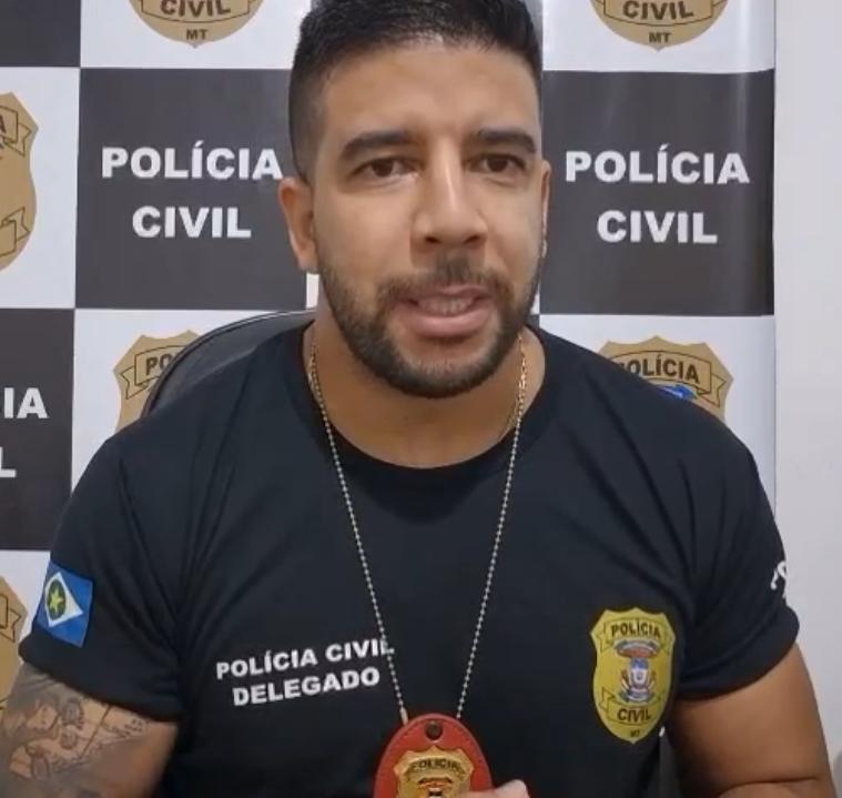 Delegado de Canarana, Dr. Flávio Leonardo  Imagem Reprodução