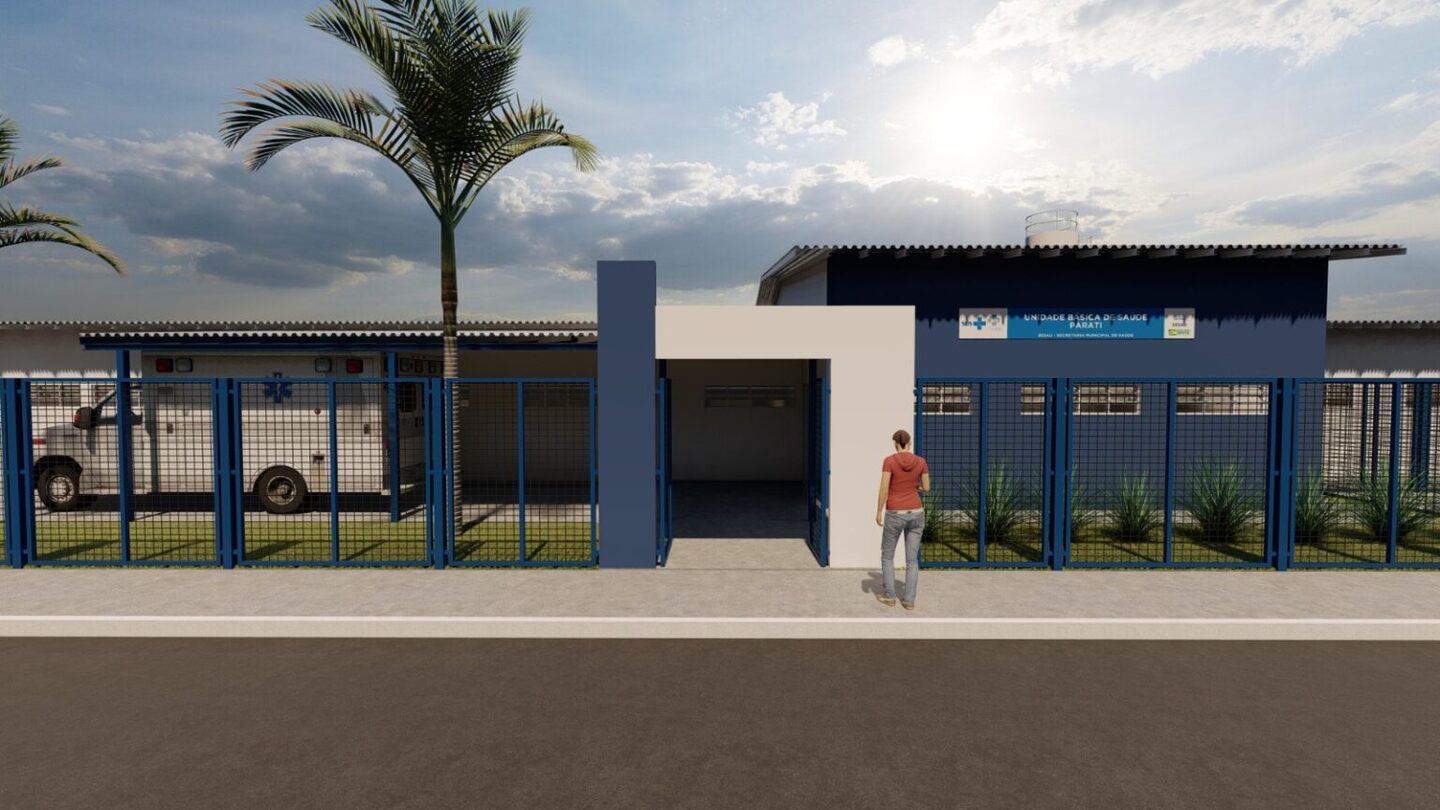 Unidade de Saúde da Família deve ficar assim quando terminada. Foto: PMCG